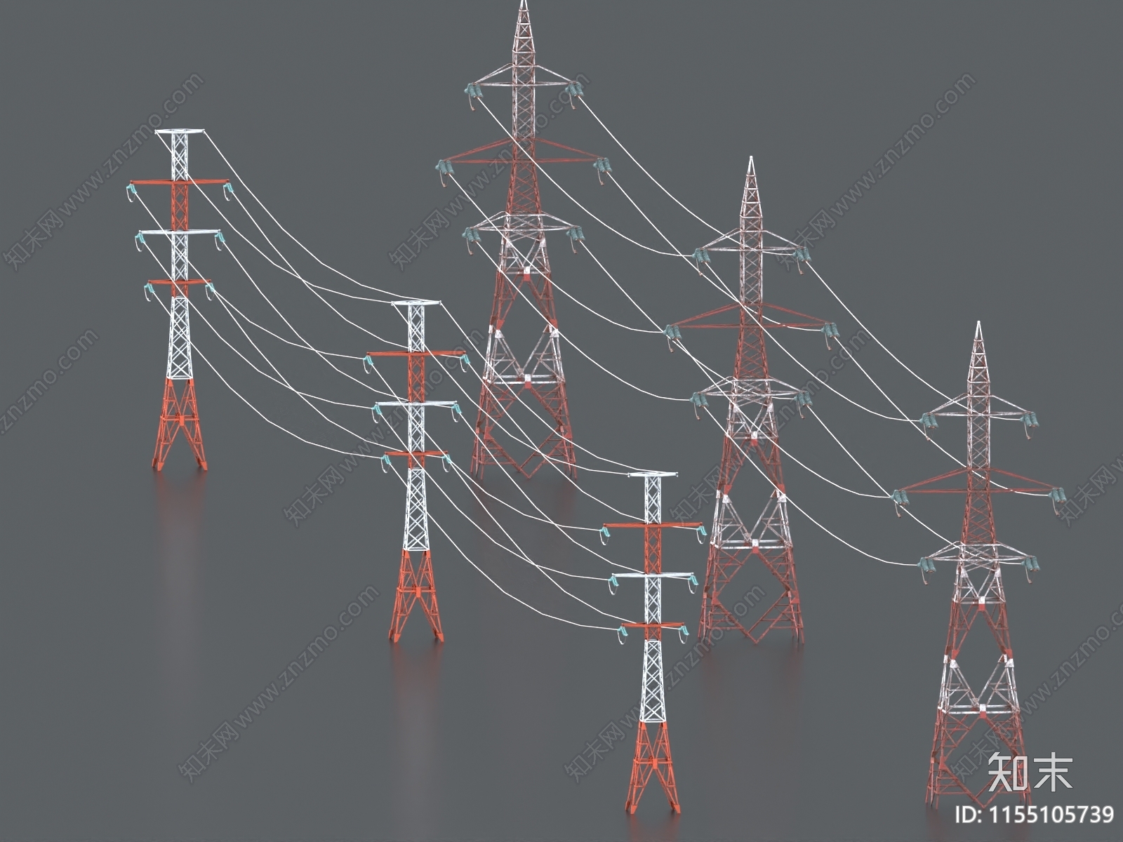 电塔3D模型下载【ID:1155105739】