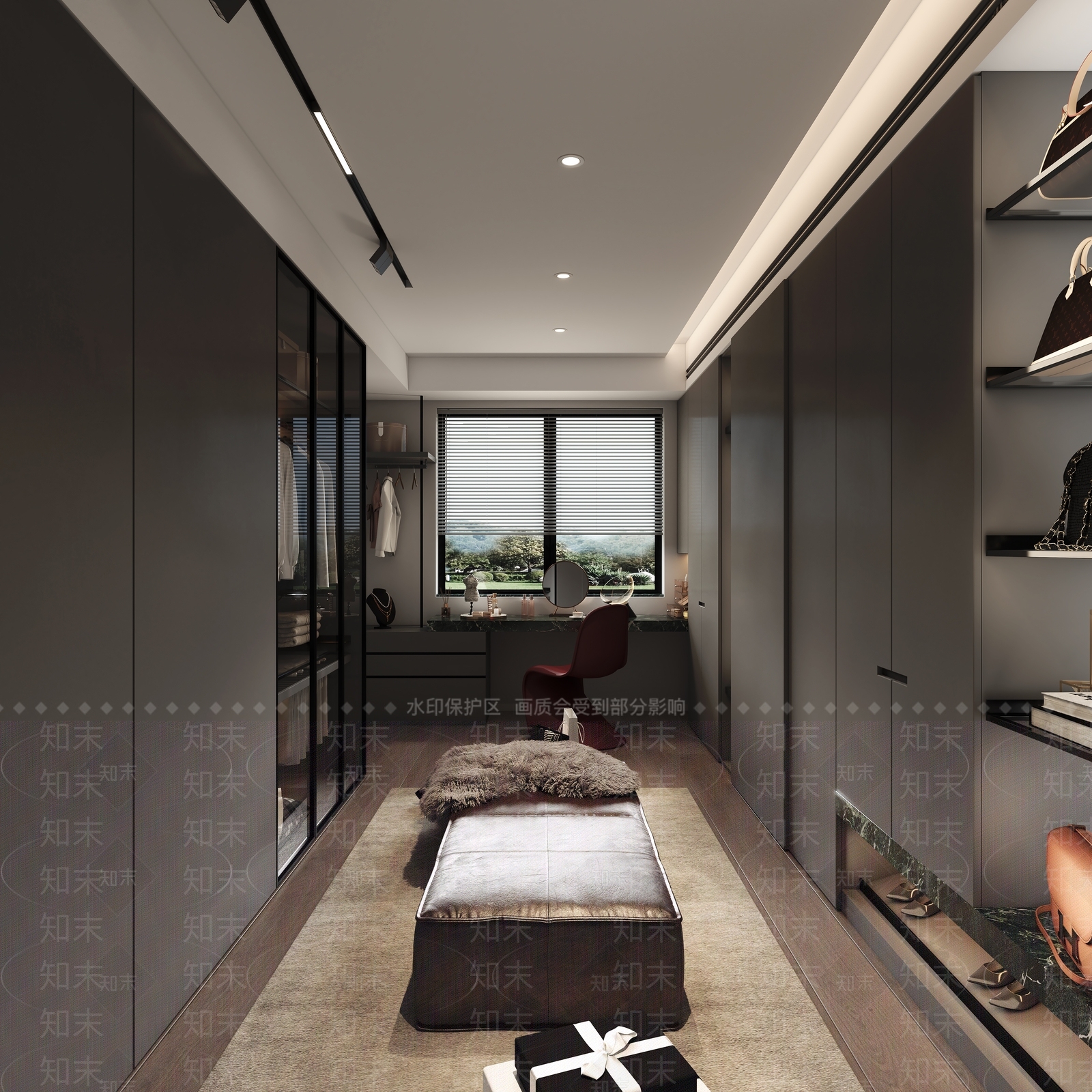 大理石台面梳妆台梳妆台3D模型下载【ID:1227581383】