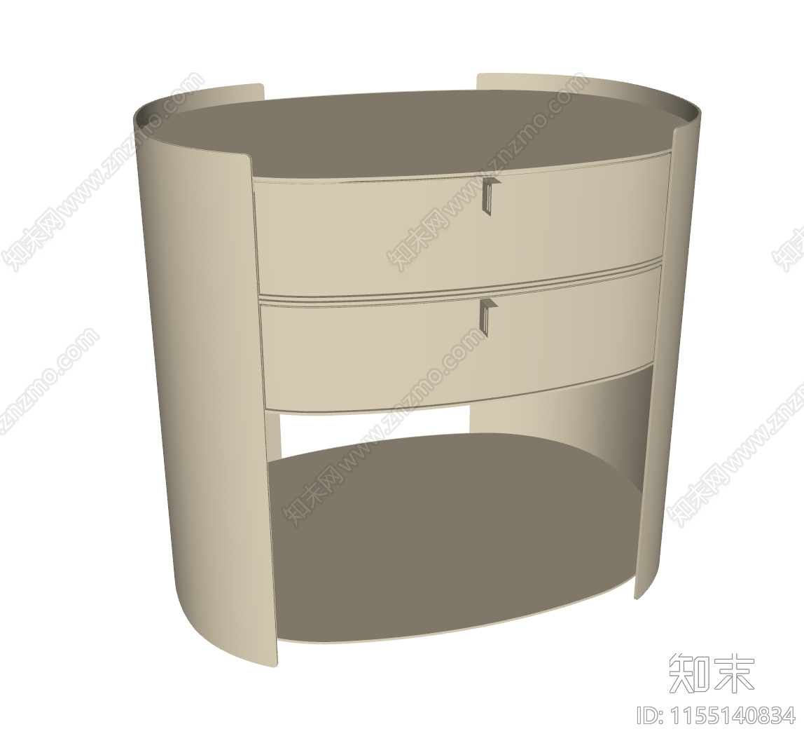 AnaRoque现代床头柜SU模型下载【ID:1155140834】