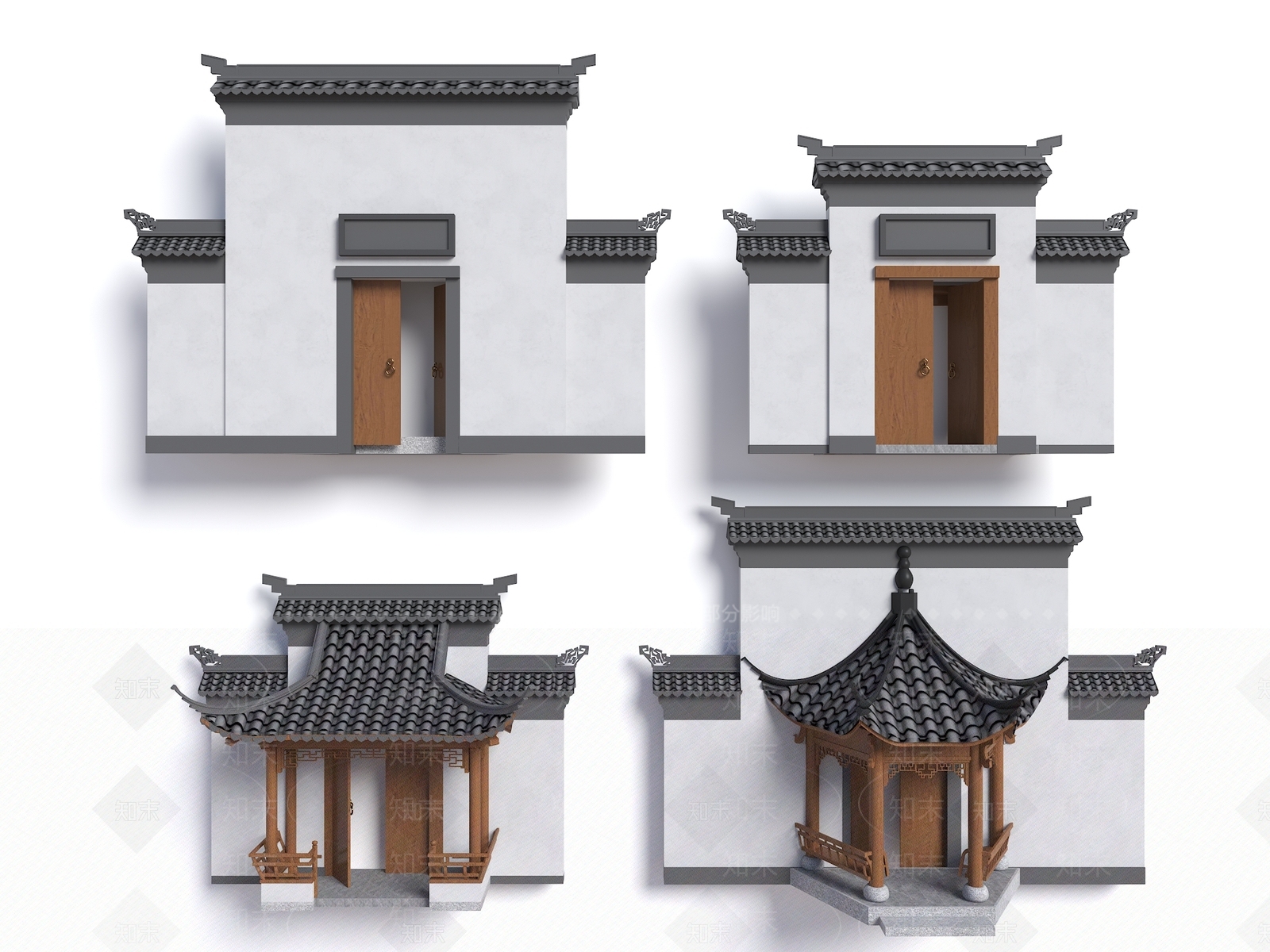 新中式亭子3D模型下载【ID:1155146743】