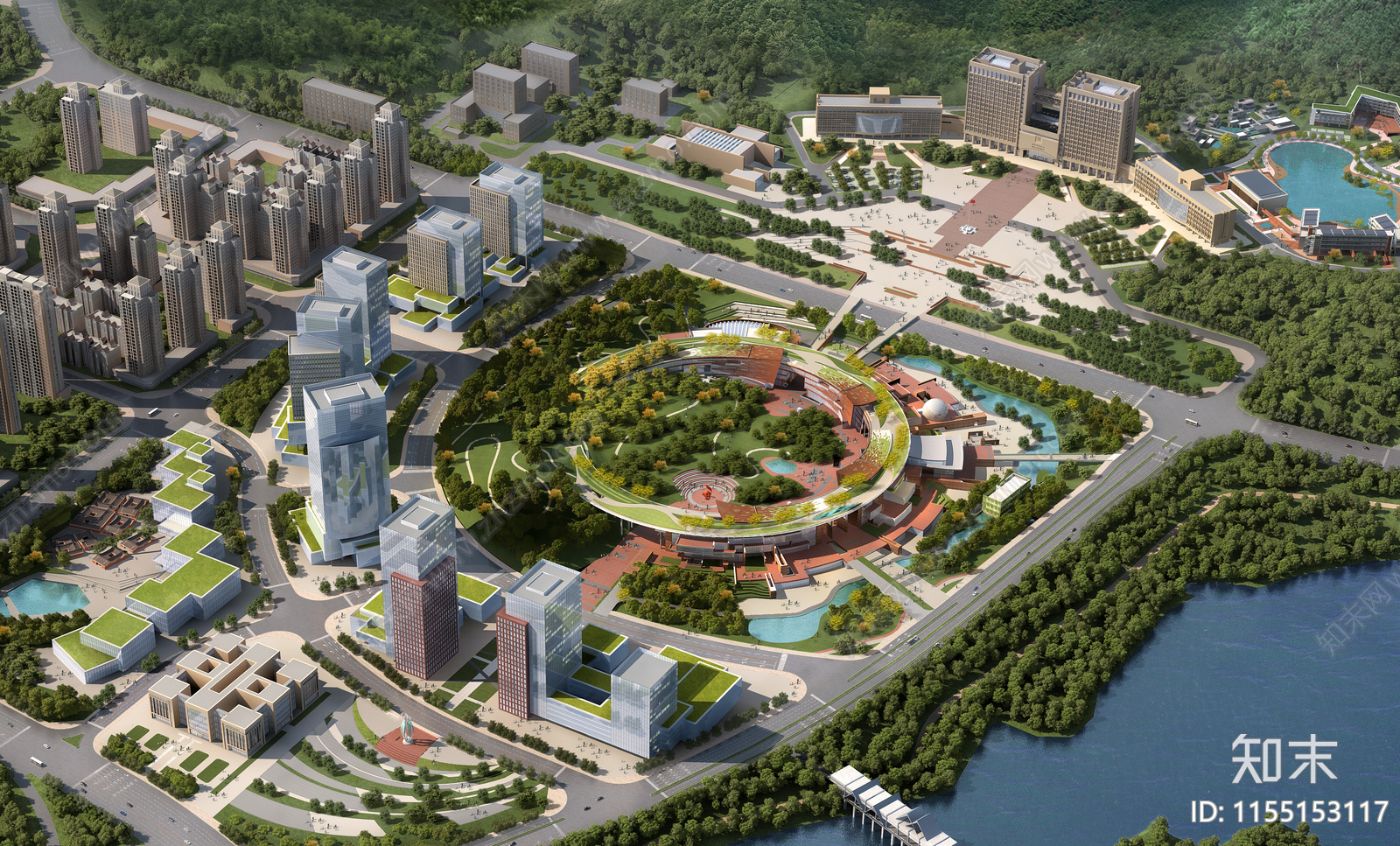 福建泉州南安市市民中心公共建筑竣工图纸施工图下载【ID:1155153117】