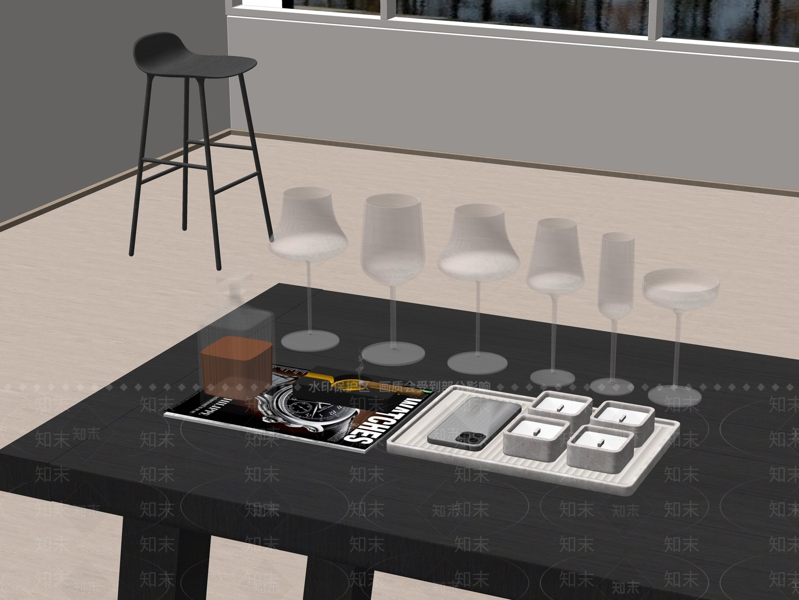 酒具SU模型下载【ID:1155157457】