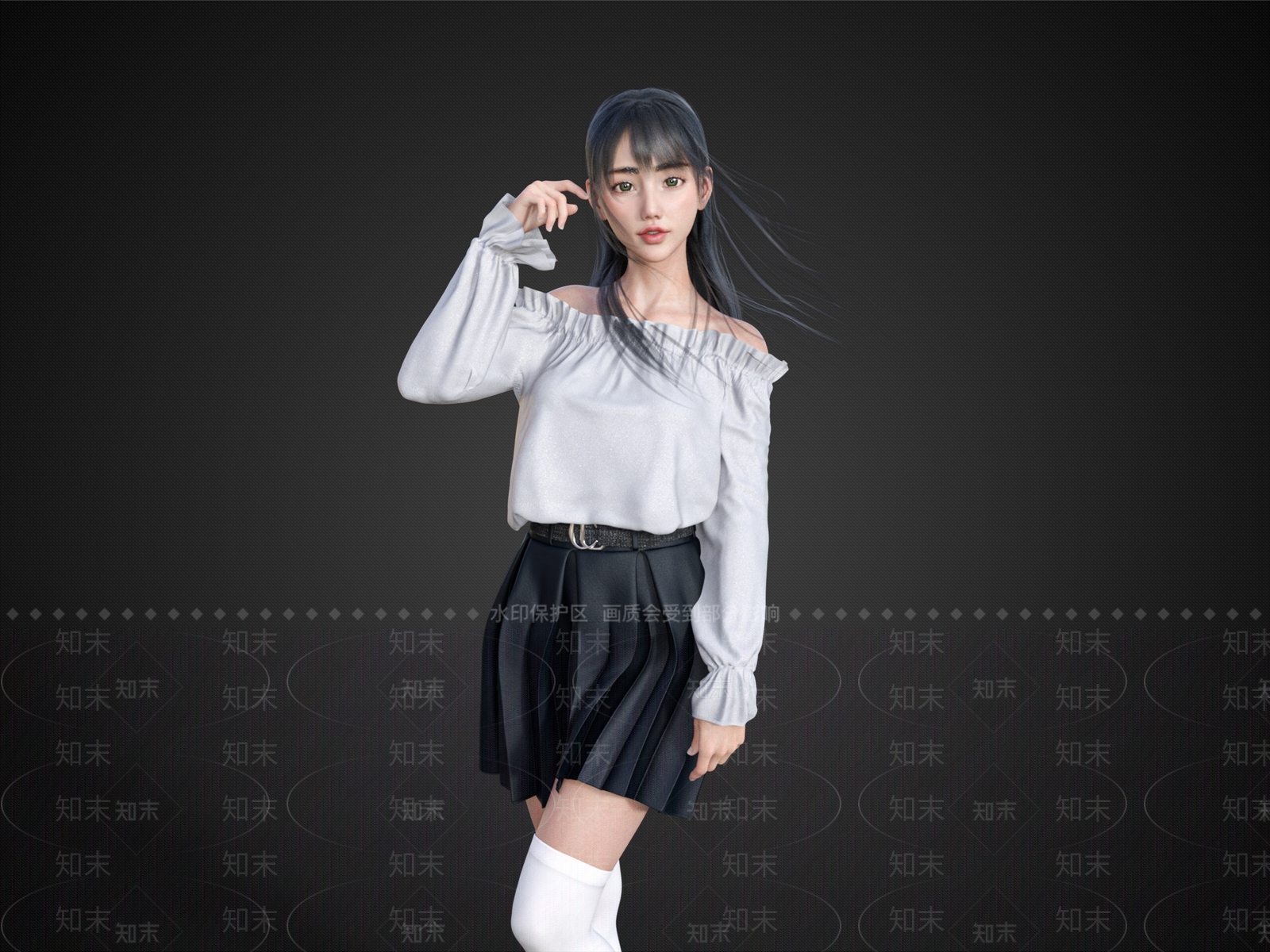 女人SU模型下载【ID:1155164075】