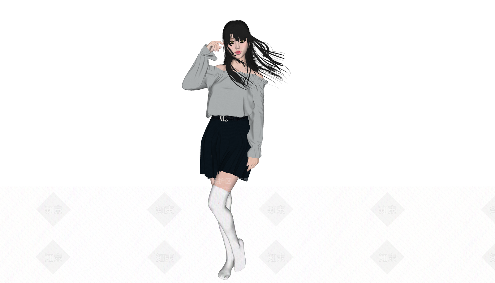 女人SU模型下载【ID:1155164075】