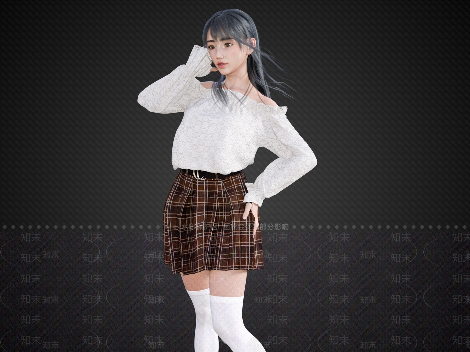 美女SU模型下载【ID:1155166103】
