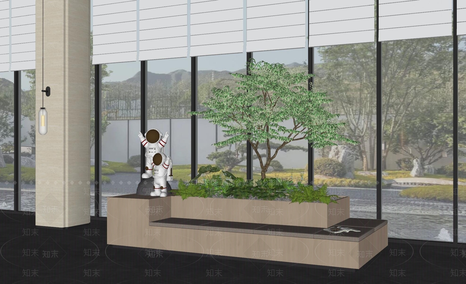 现代休息区SU模型下载【ID:1155166666】