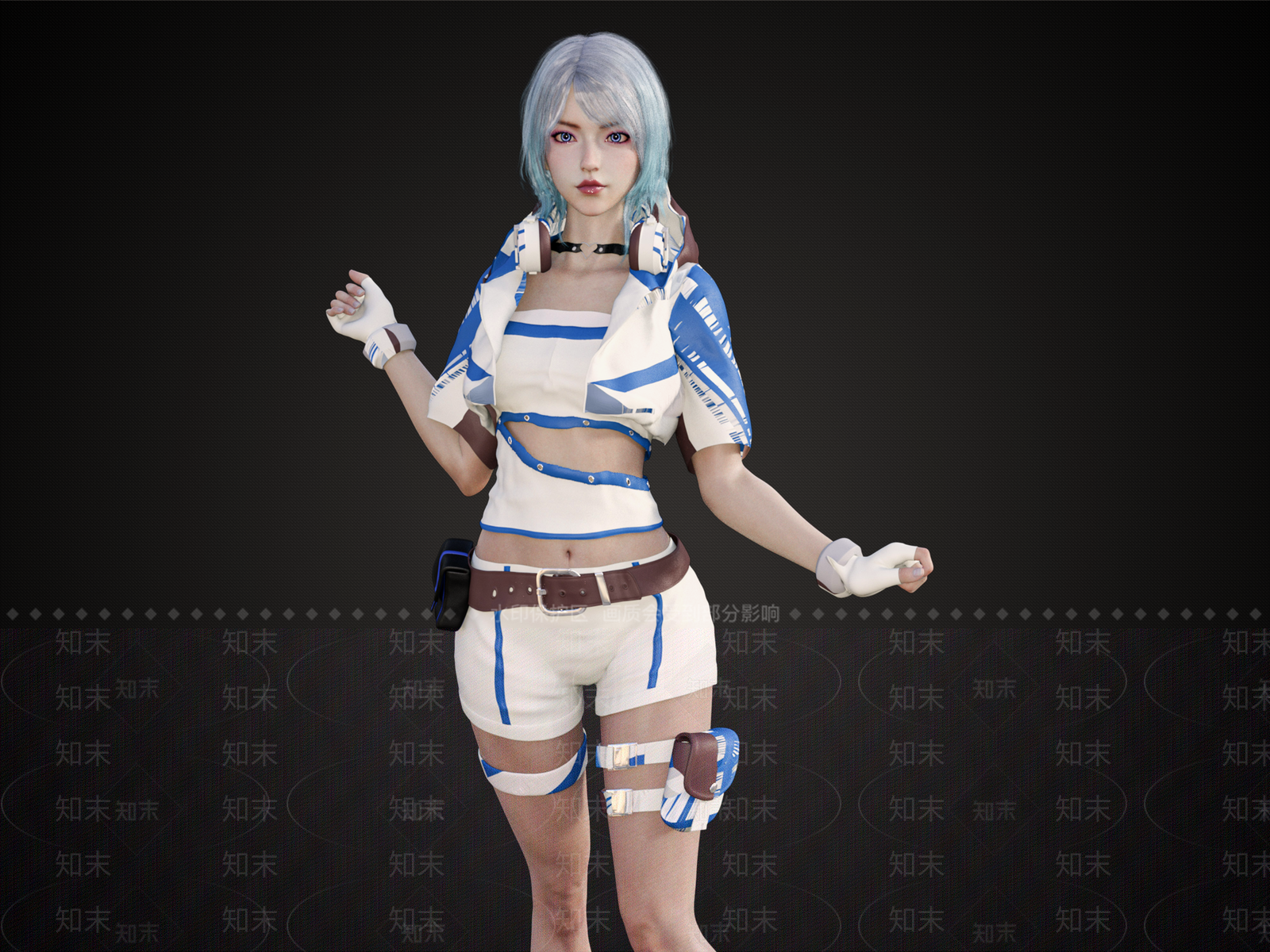 气质美女SU模型下载【ID:1155169475】