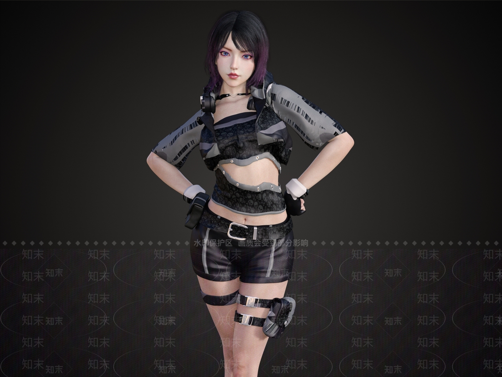 气质美女SU模型下载【ID:1155170251】