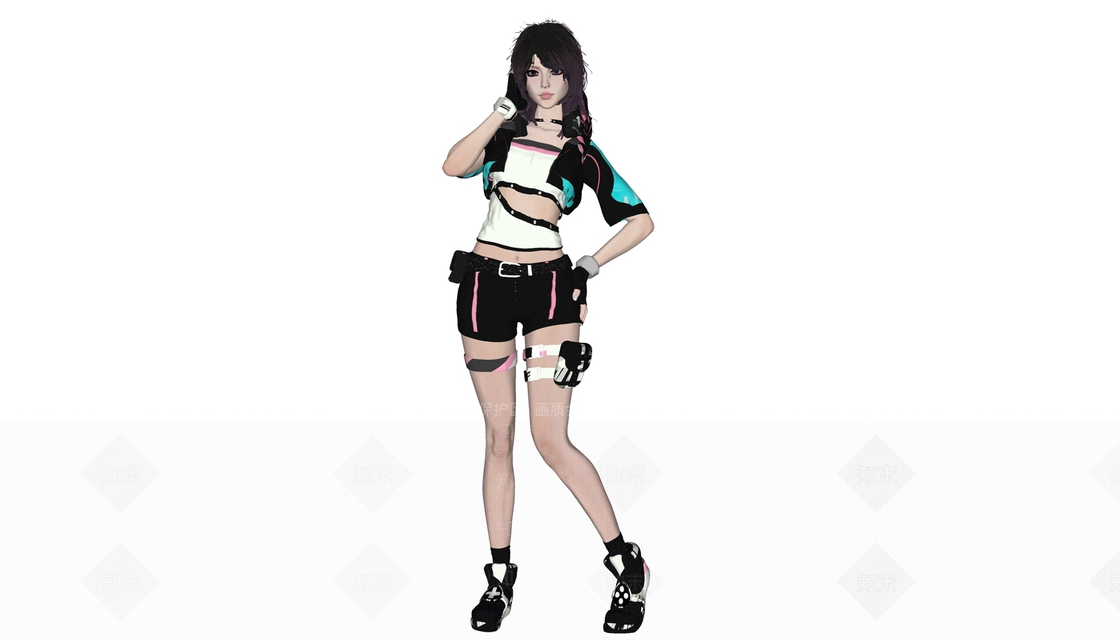 气质美女SU模型下载【ID:1155170572】