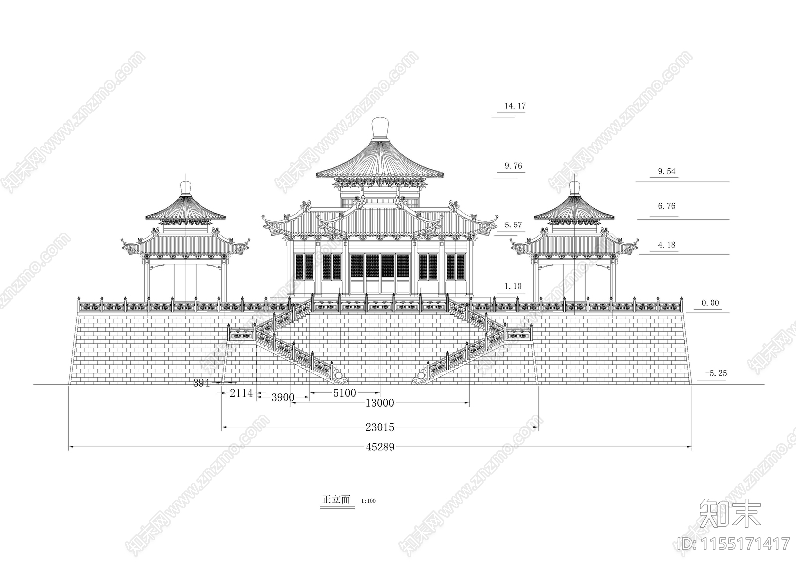 碑cad施工图下载【ID:1155171417】