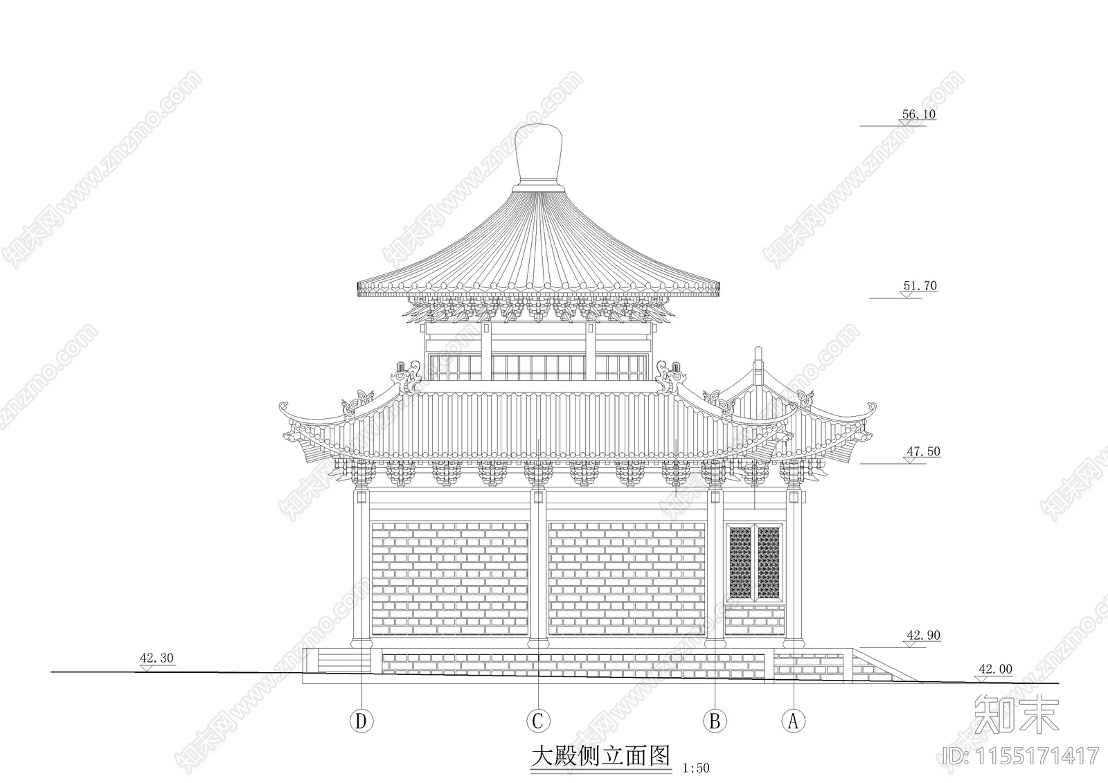 碑cad施工图下载【ID:1155171417】