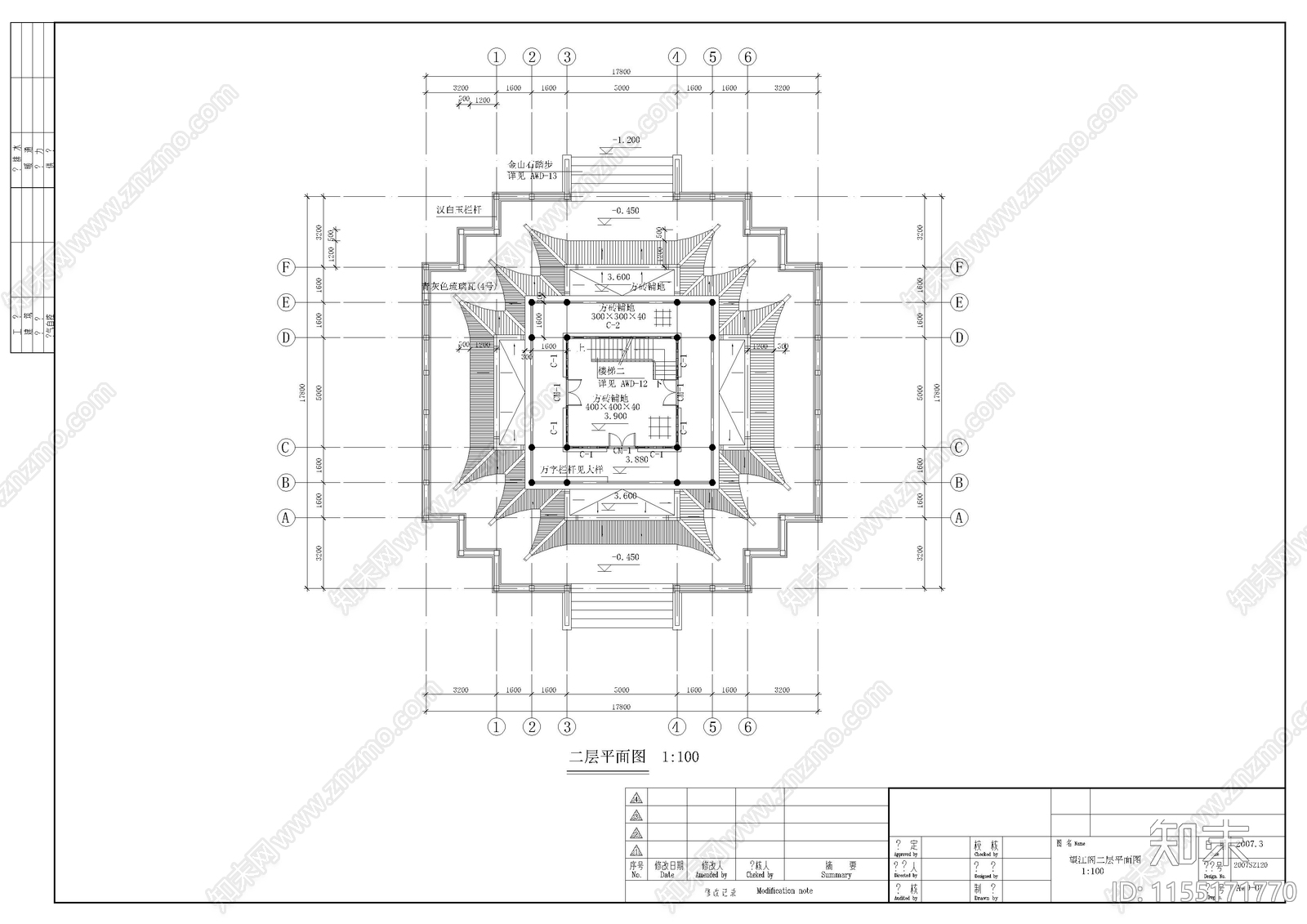 仿古建cad施工图下载【ID:1155171770】