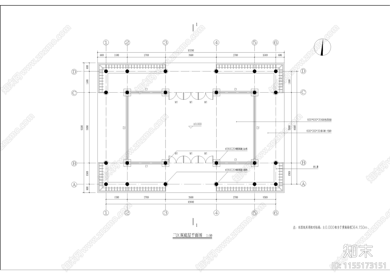 古建三江cad施工图下载【ID:1155173151】