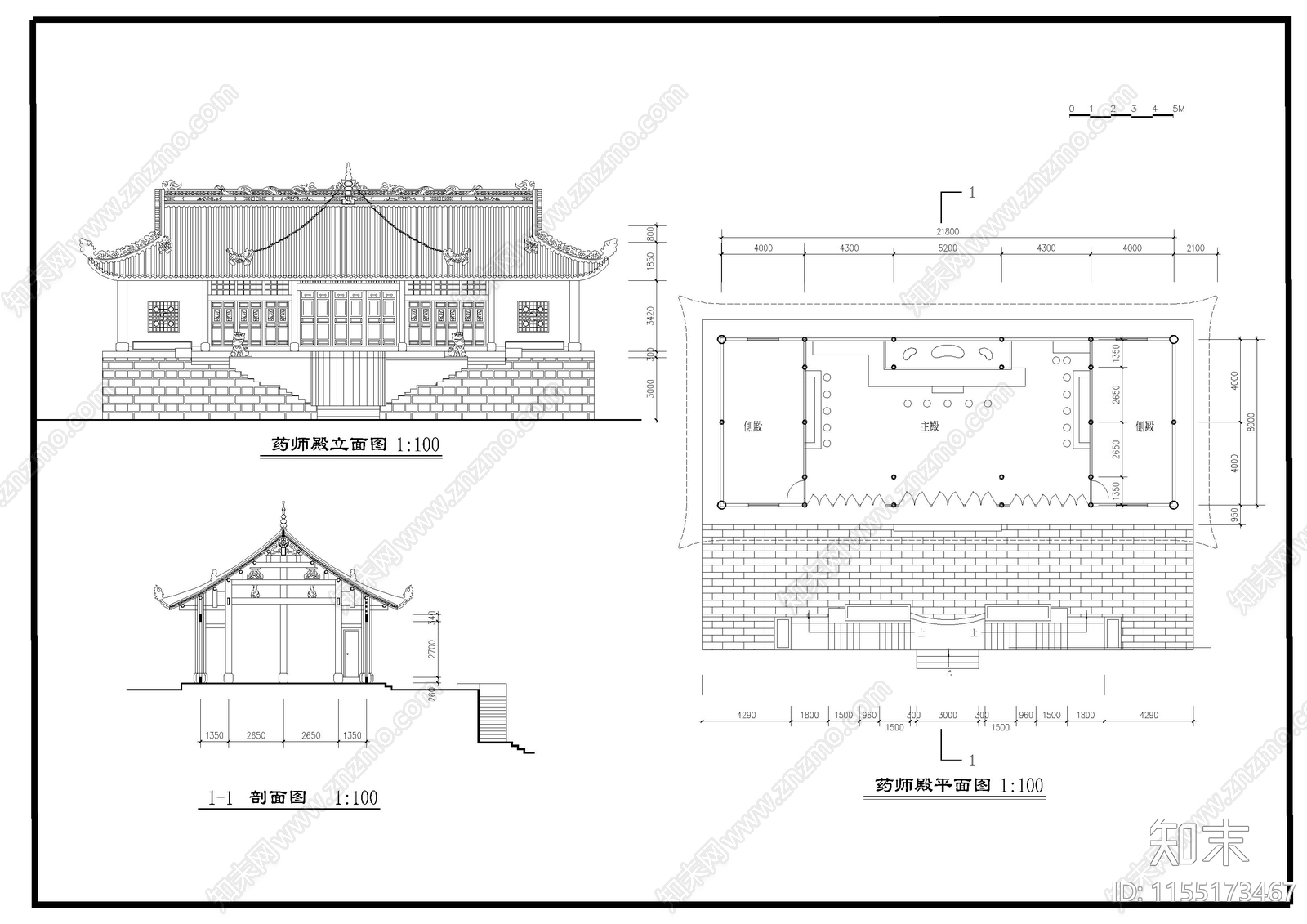 古建筑设cad施工图下载【ID:1155173467】