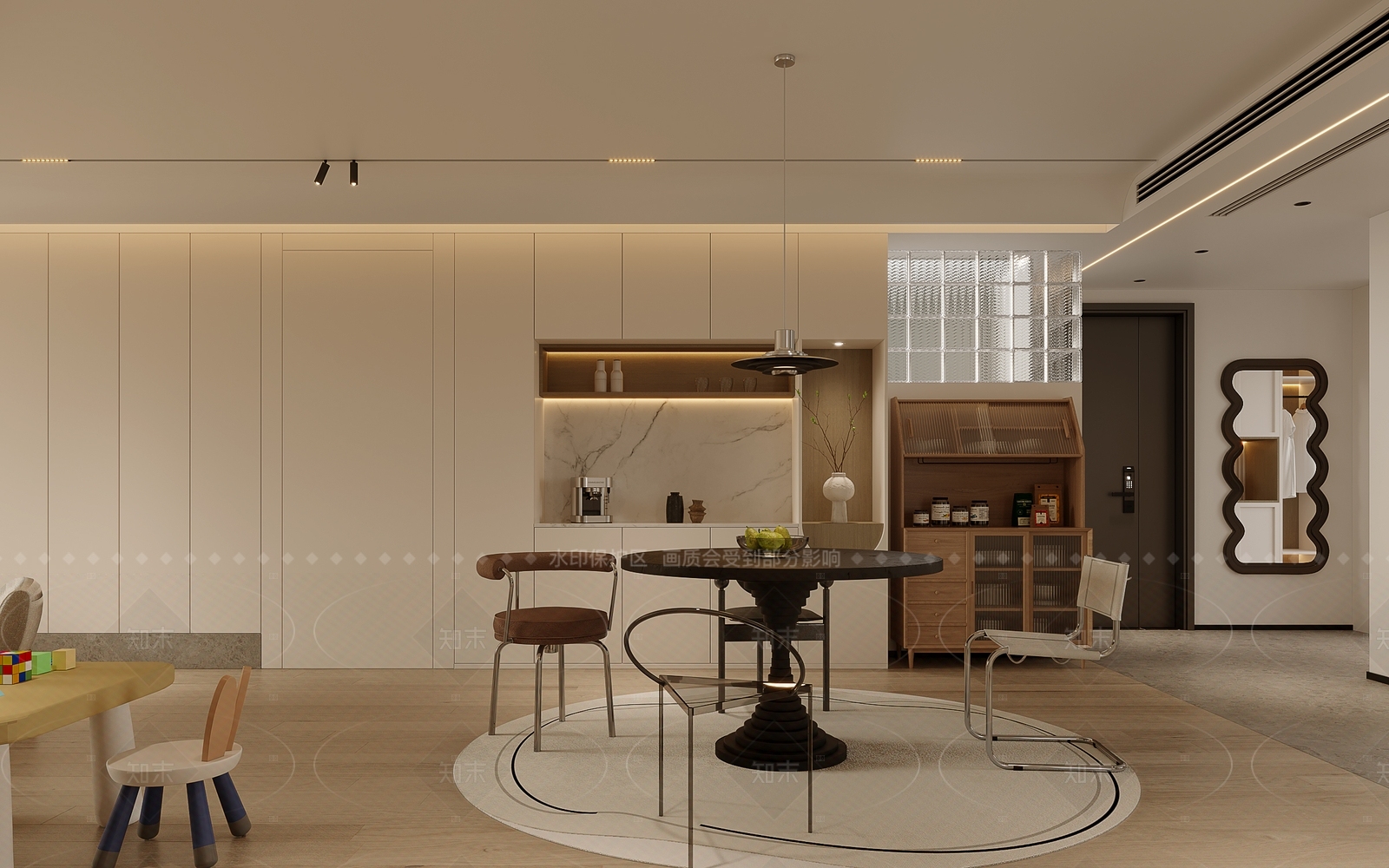 现代玄关3D模型下载【ID:1214560964】