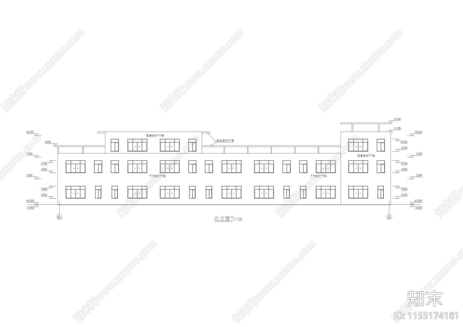 徽派建筑设计方案图cad施工图下载【ID:1155174181】