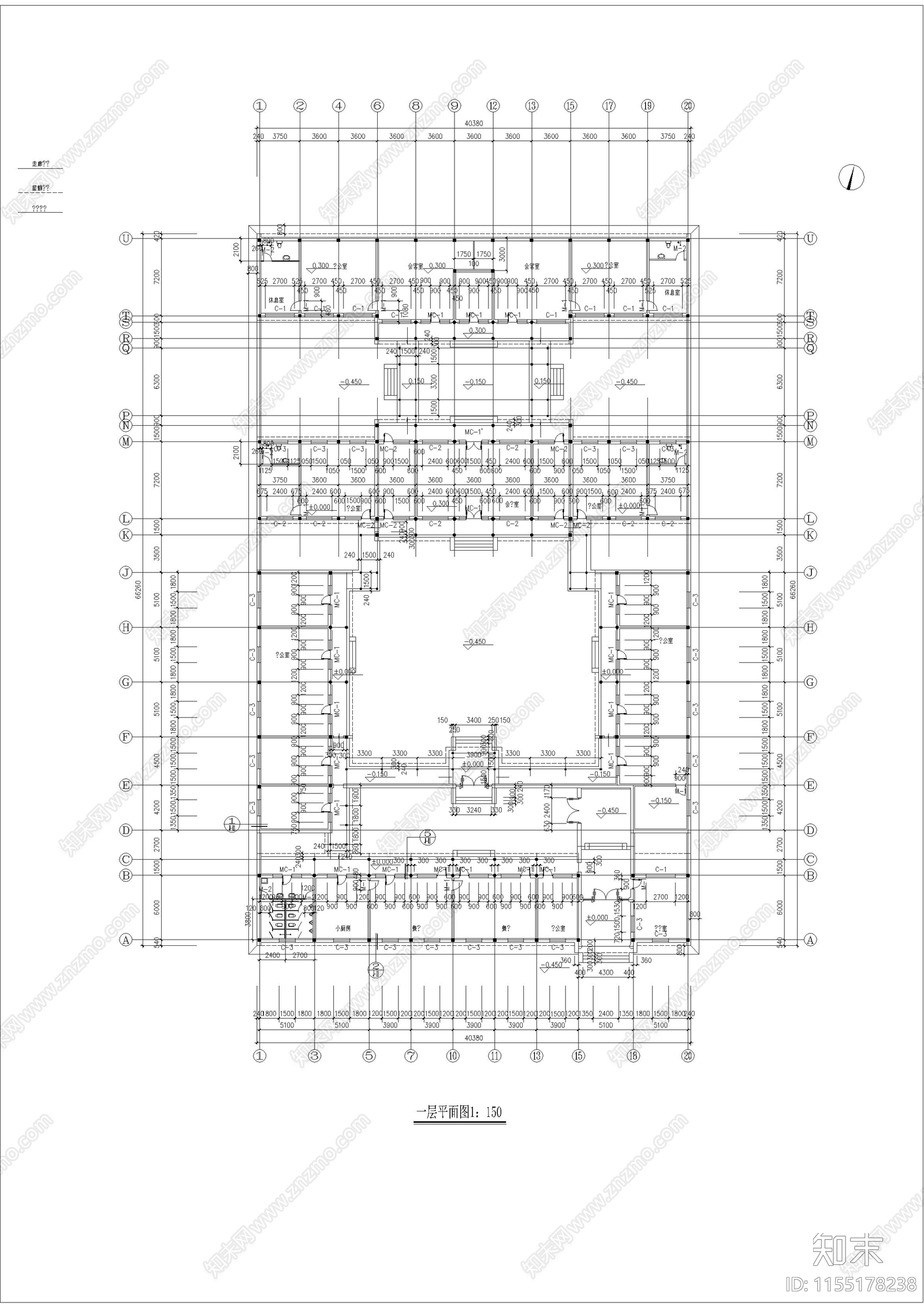 四合院建cad施工图下载【ID:1155178238】