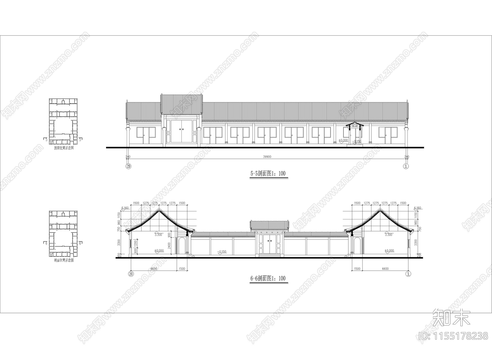 四合院建cad施工图下载【ID:1155178238】