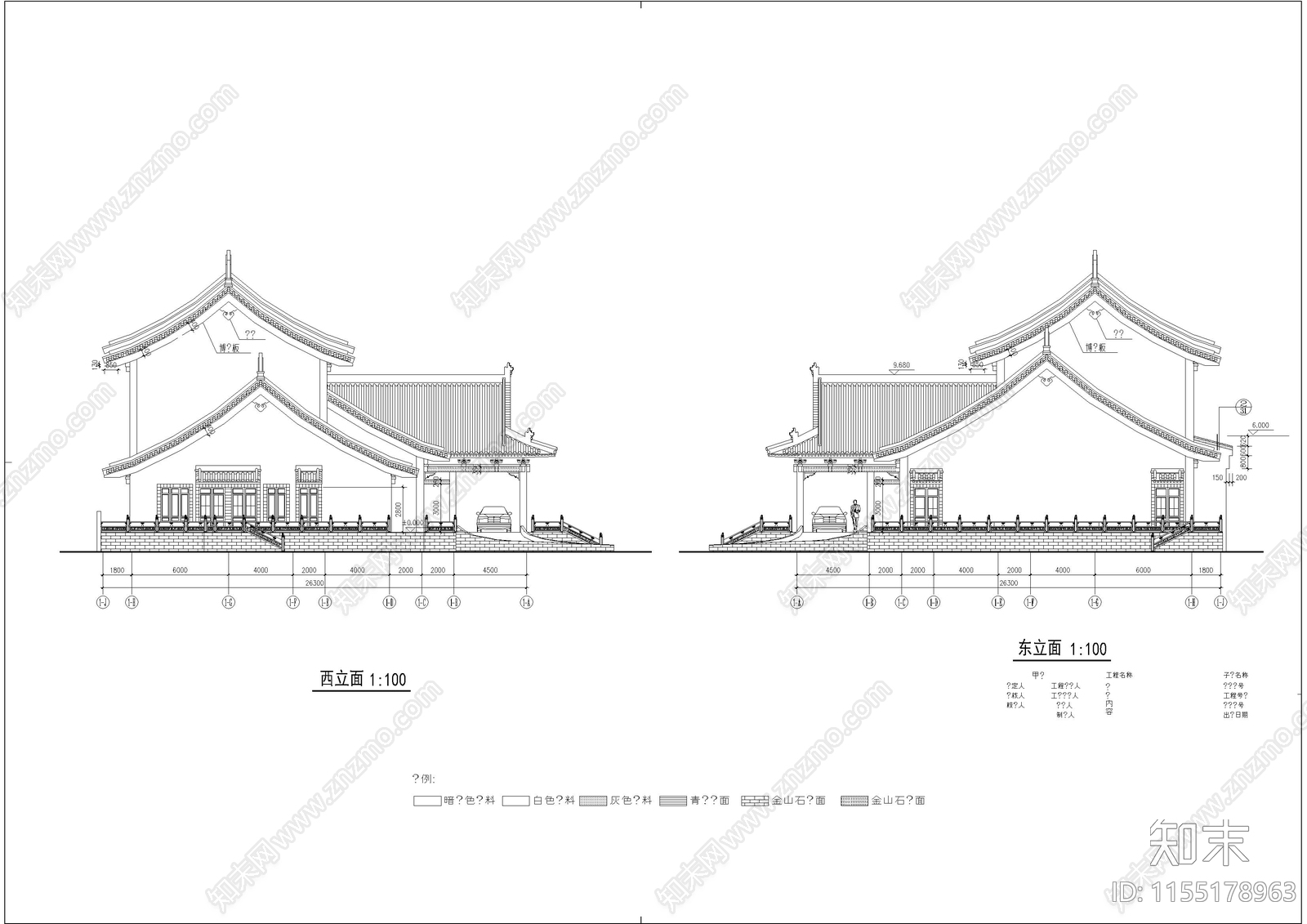 太湖古建cad施工图下载【ID:1155178963】