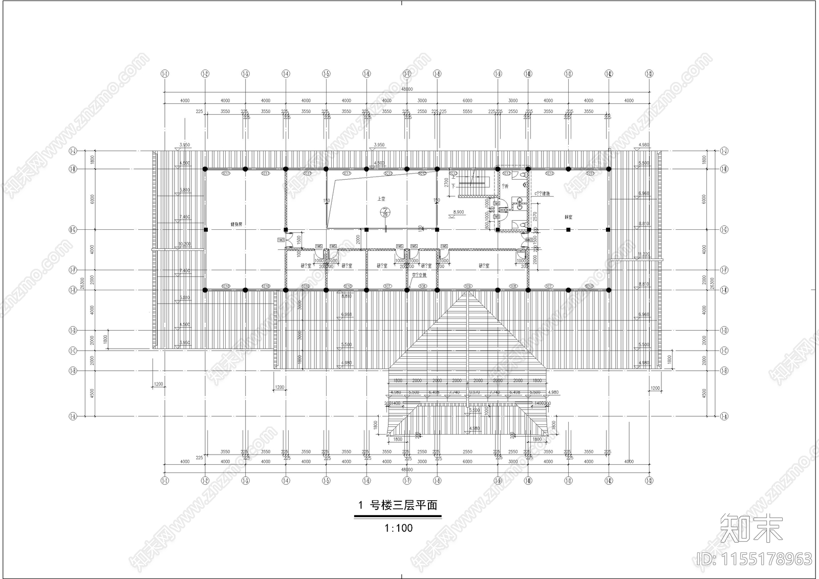 太湖古建cad施工图下载【ID:1155178963】