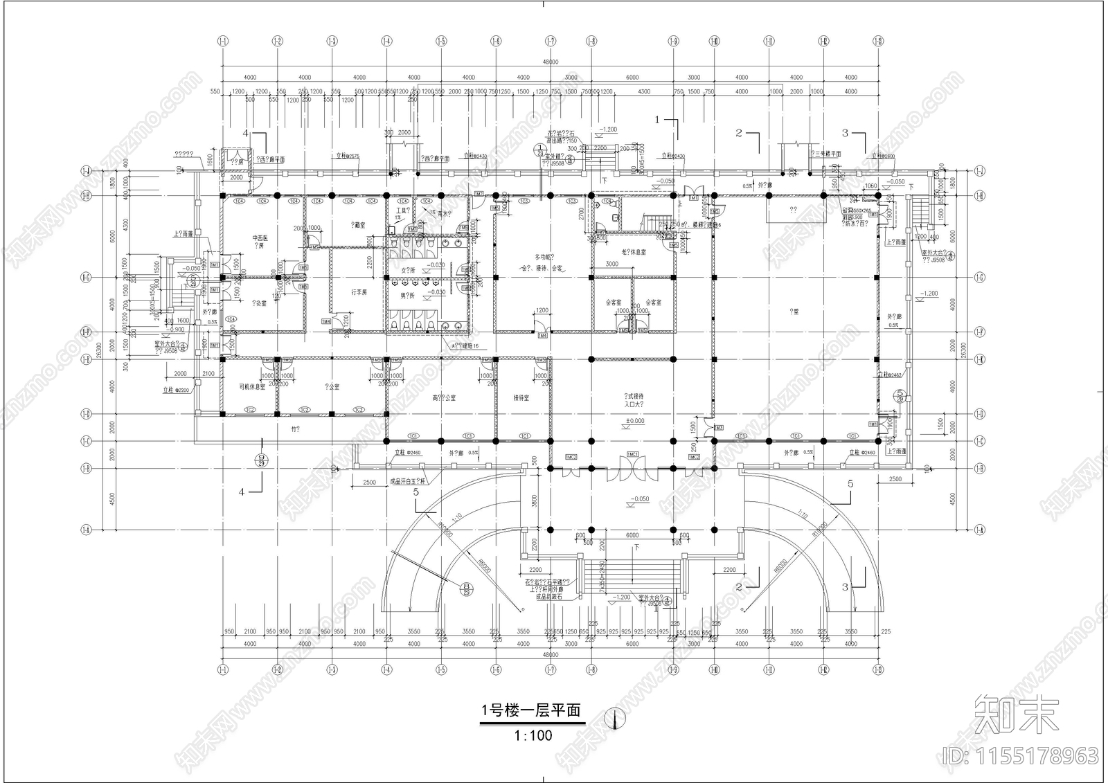 太湖古建cad施工图下载【ID:1155178963】