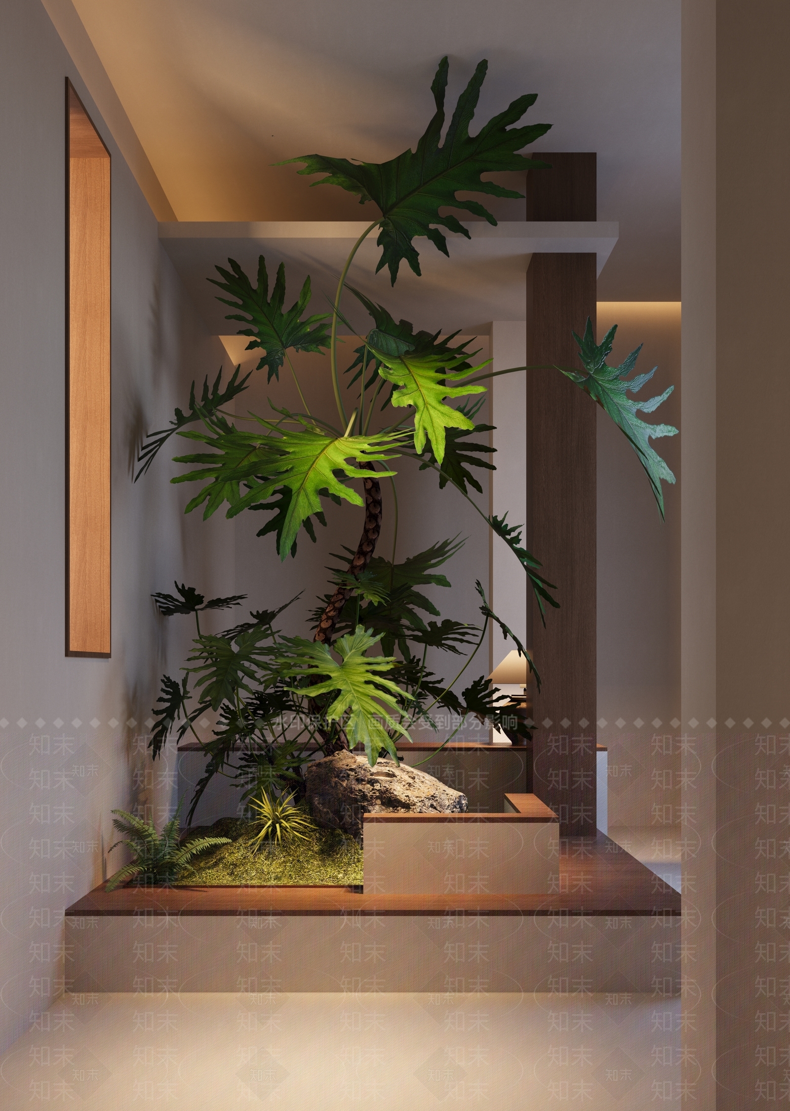 现代室内景观3D模型下载【ID:1155179243】