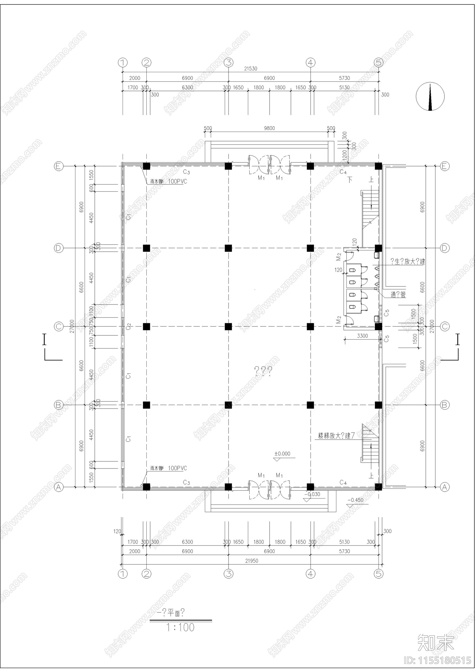 西安古建营业cad施工图下载【ID:1155180515】