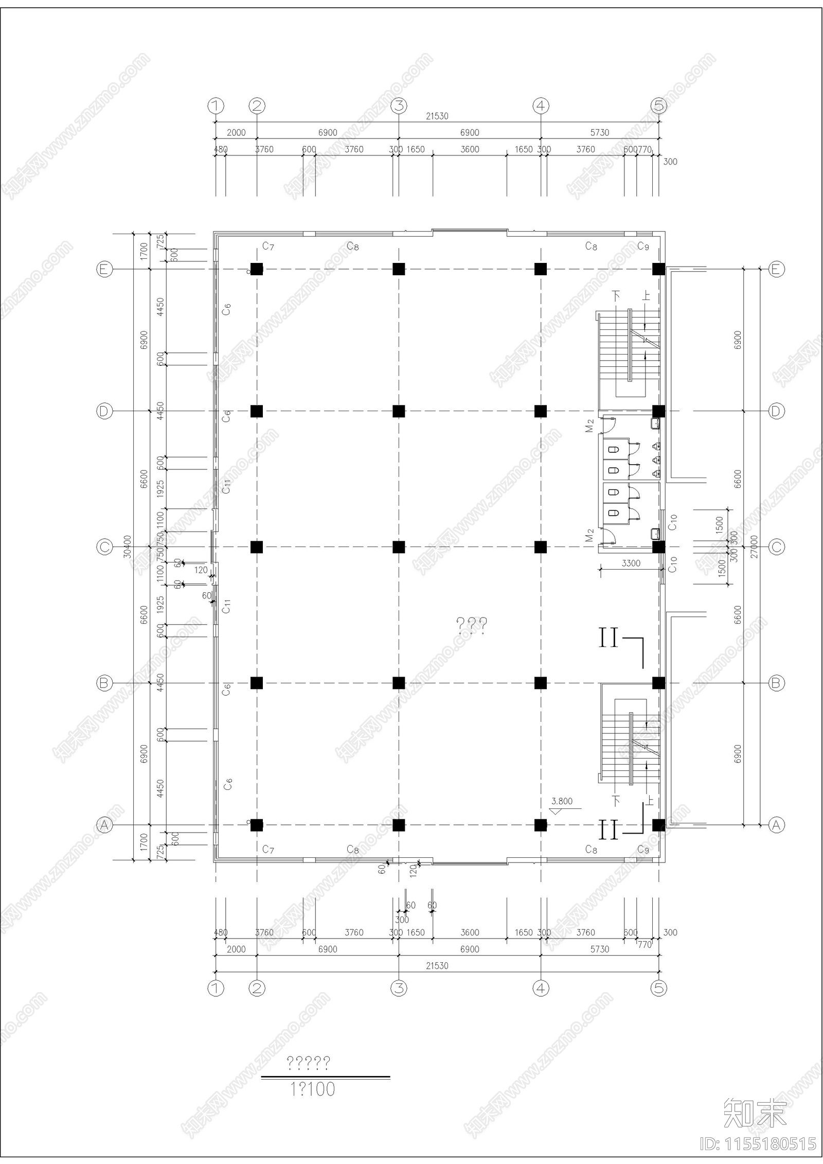 西安古建营业cad施工图下载【ID:1155180515】