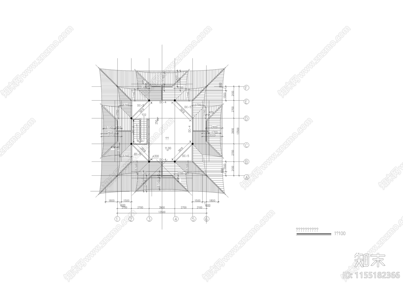 云峰烟水阁建cad施工图下载【ID:1155182366】