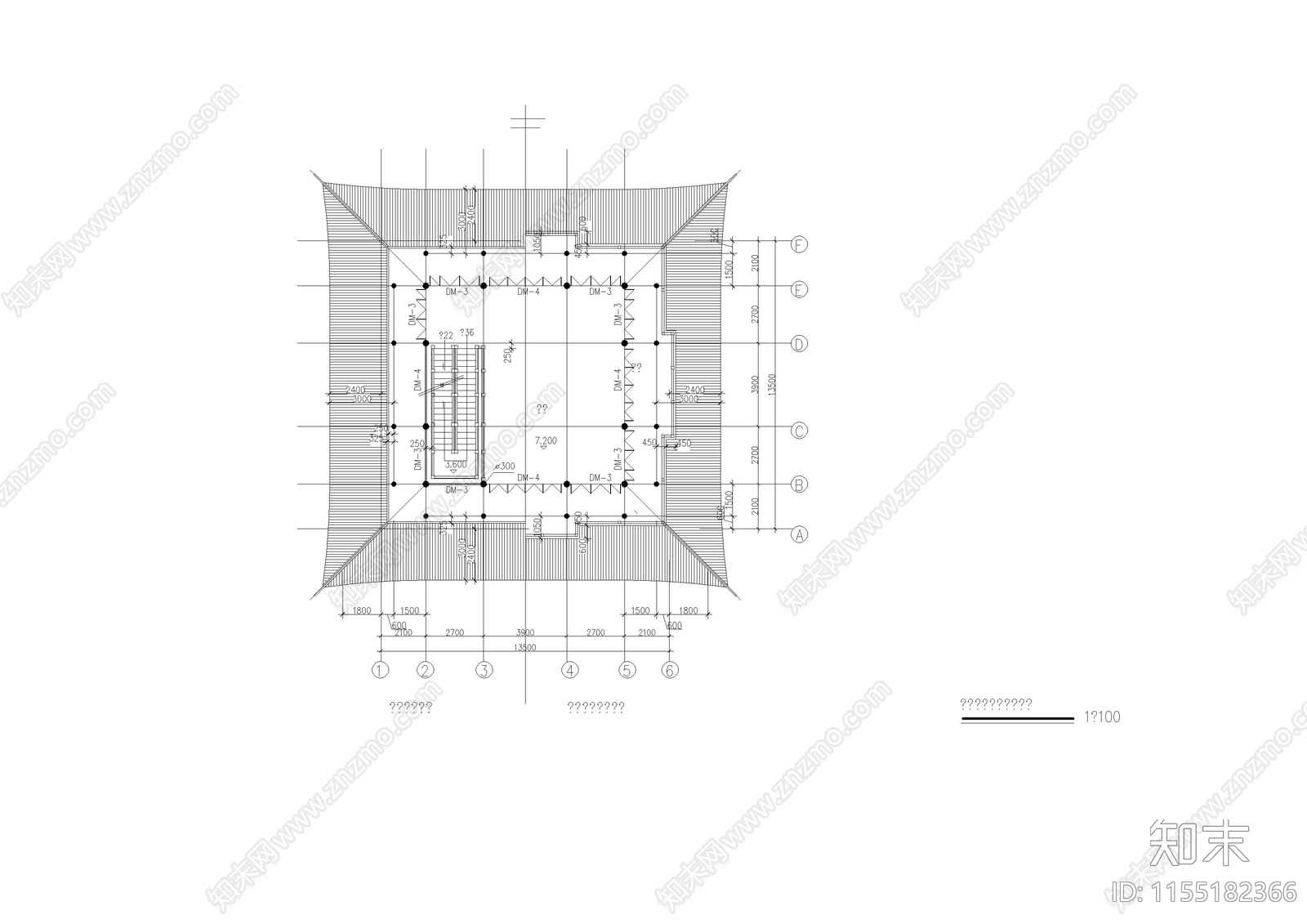 云峰烟水阁建cad施工图下载【ID:1155182366】