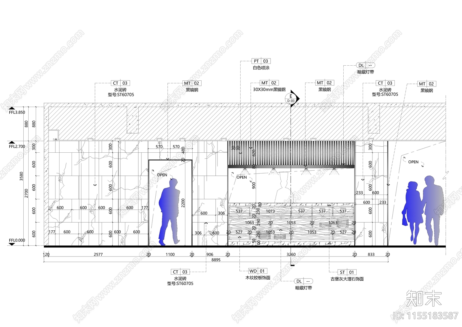 2024港式餐厅全cad施工图下载【ID:1155183587】