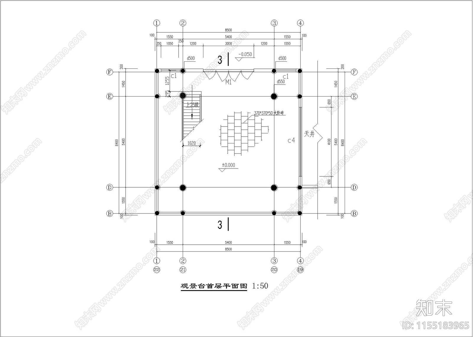 珠海普驼寺建筑图cad施工图下载【ID:1155183965】