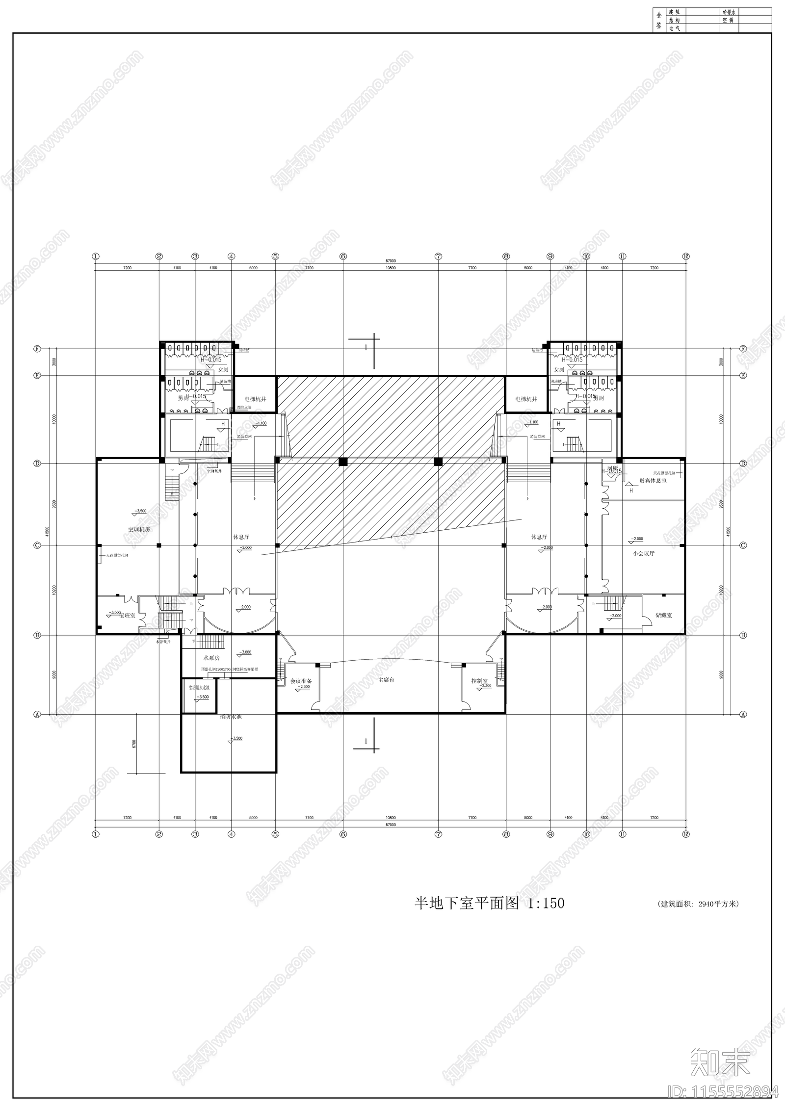 华南理工大学技术科学楼cad施工图下载【ID:1155552894】