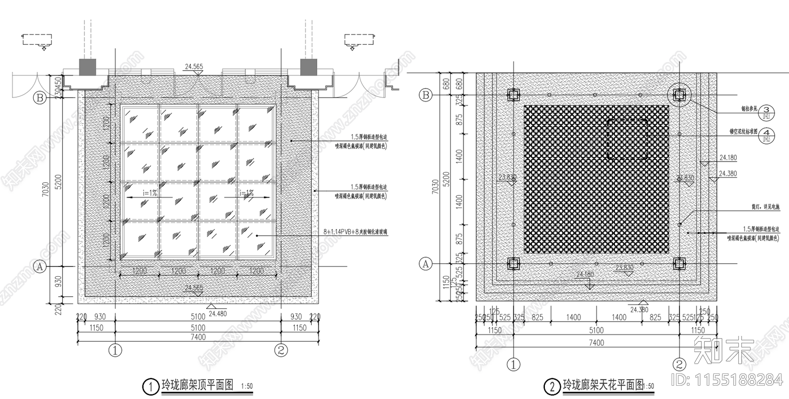 现代中式风格cad施工图下载【ID:1155188284】