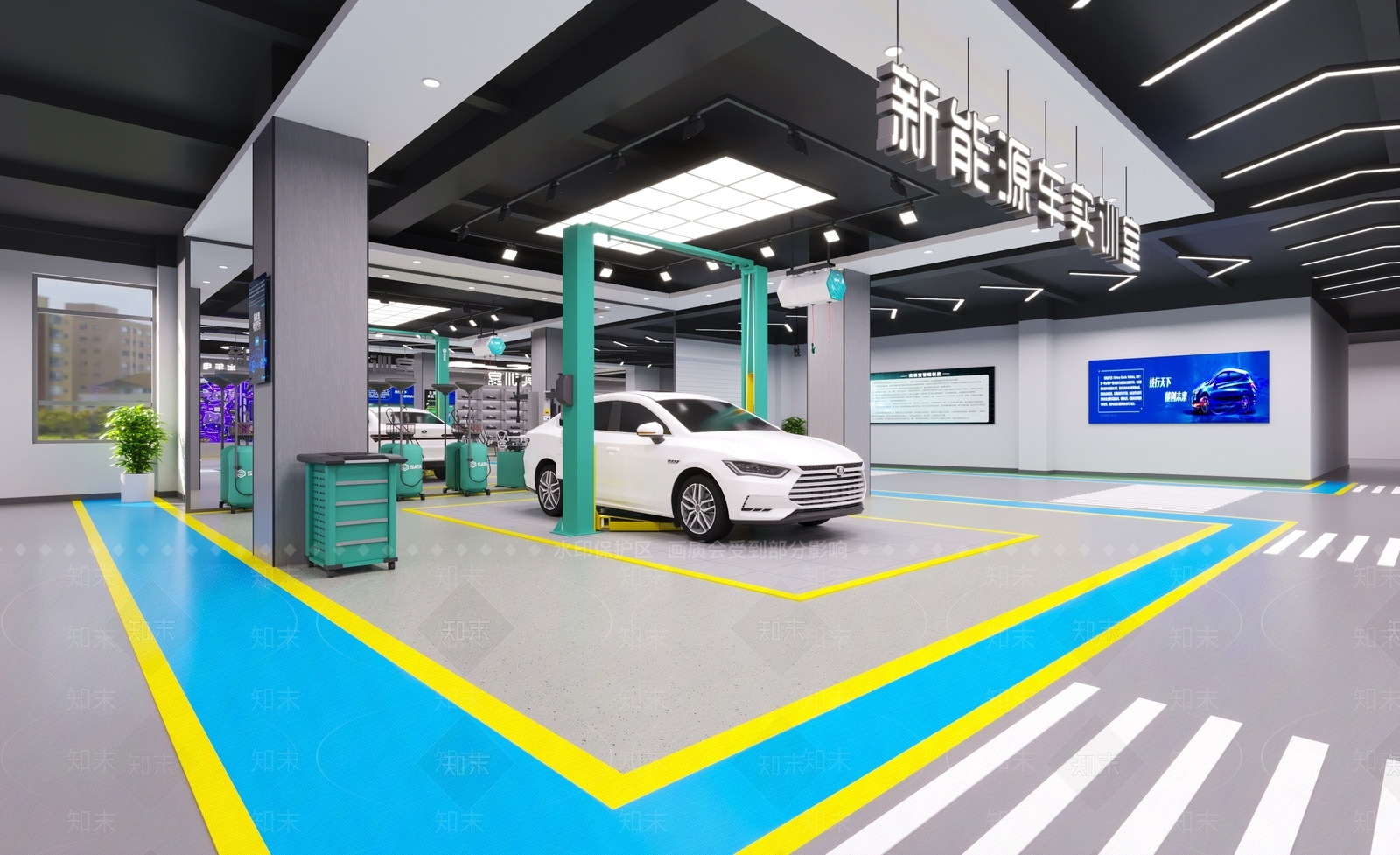 工业风车类展厅3D模型下载【ID:1155646942】