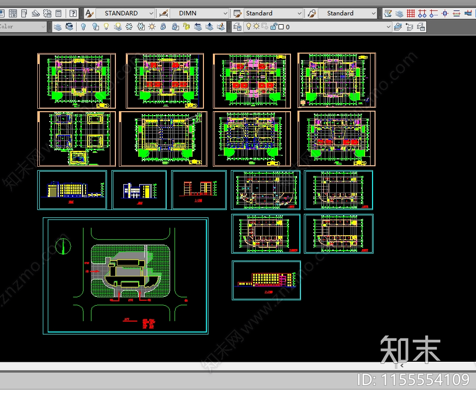 金山小学设计建筑图cad施工图下载【ID:1155554109】