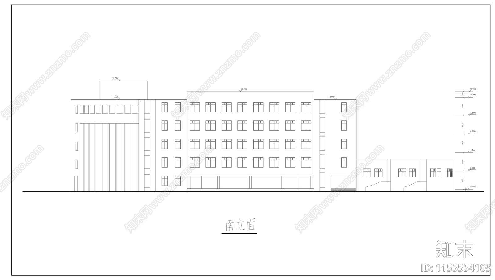 金山小学设计建筑图cad施工图下载【ID:1155554109】