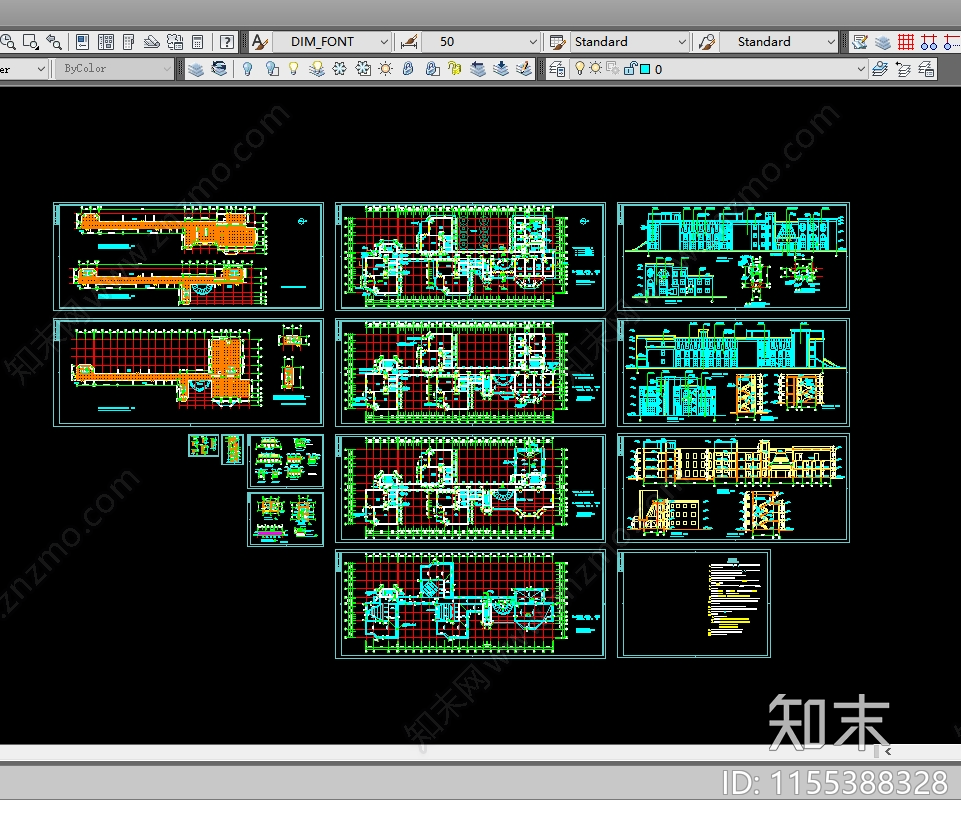 小区幼儿园建筑施工图下载【ID:1155388328】