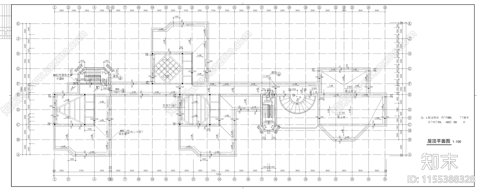 小区幼儿园建筑施工图下载【ID:1155388328】