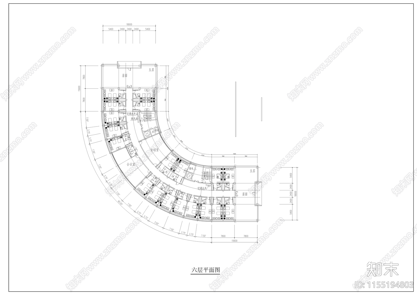 某大学星级会馆建筑cad施工图下载【ID:1155194803】