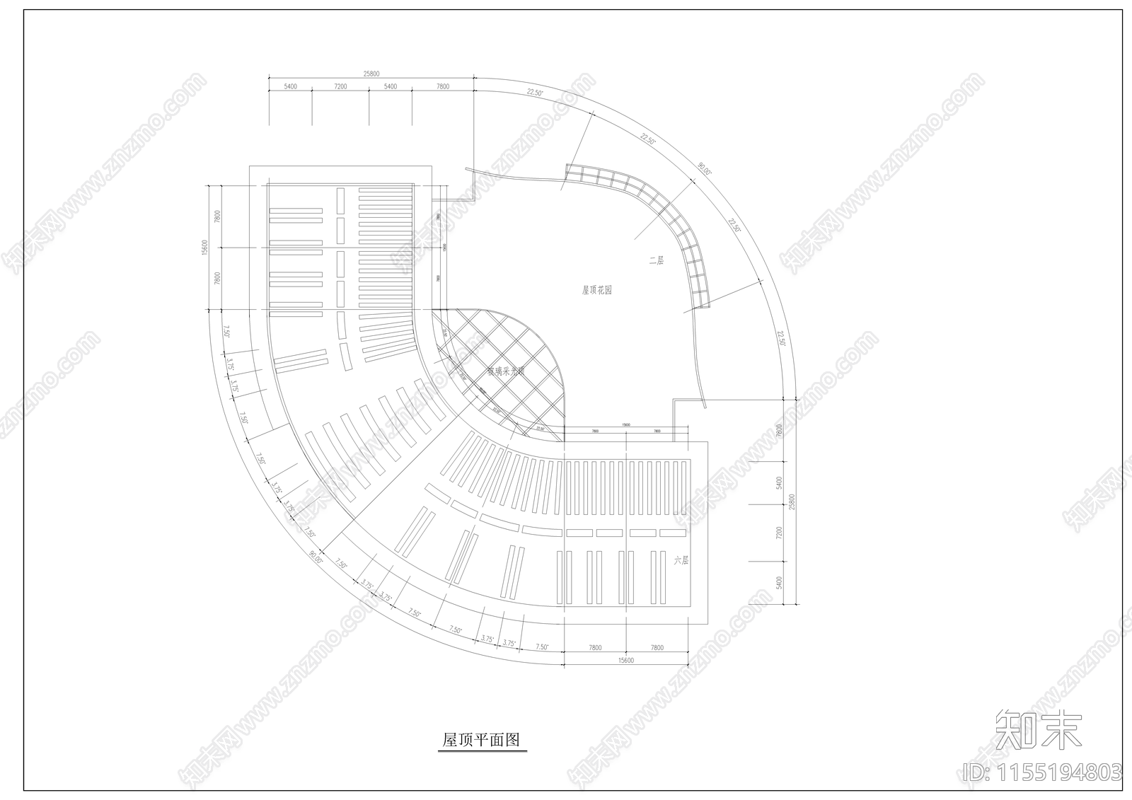 某大学星级会馆建筑cad施工图下载【ID:1155194803】