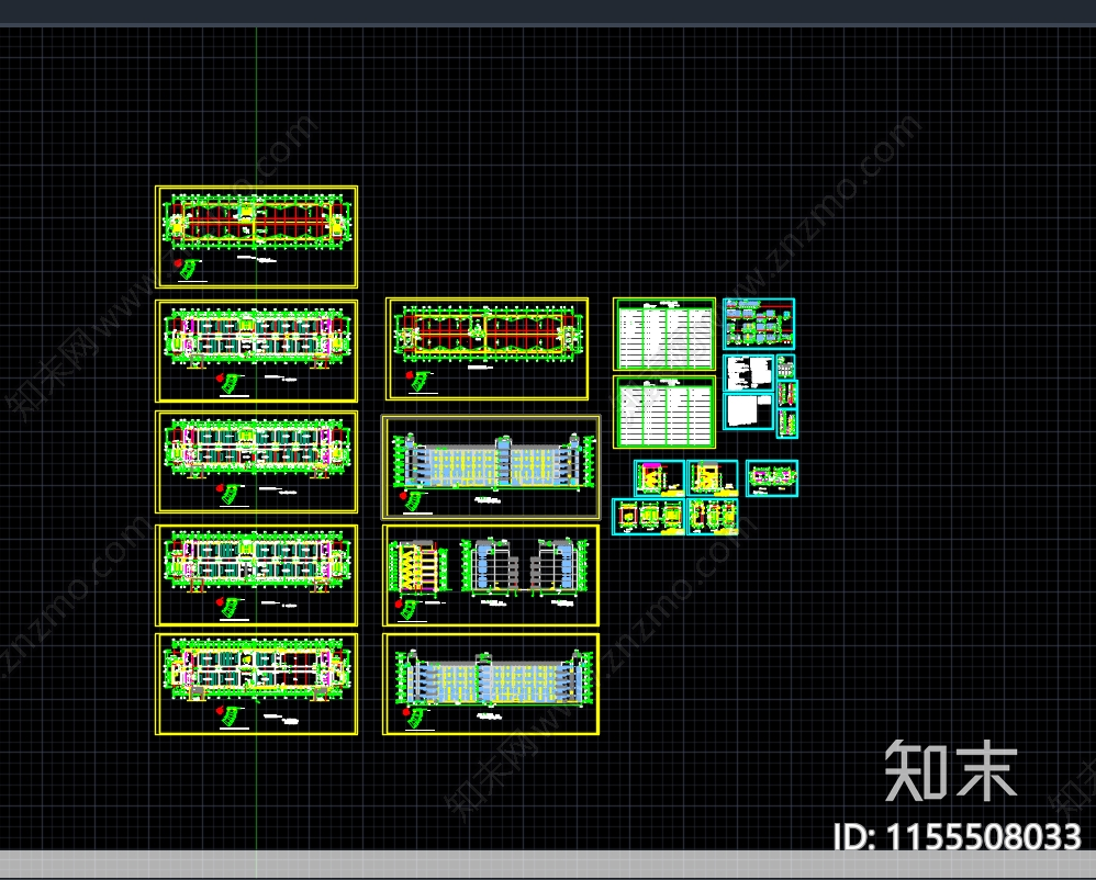 某技术学院教学cad施工图下载【ID:1155508033】