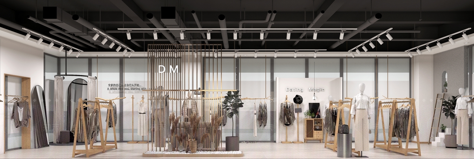 现代女服装店3D模型下载【ID:1155199887】