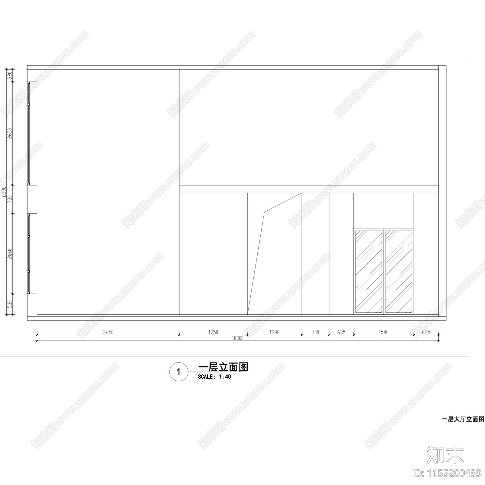新中式现代华发世纪城二层别墅挑空室内家装cad施工图下载【ID:1155200439】
