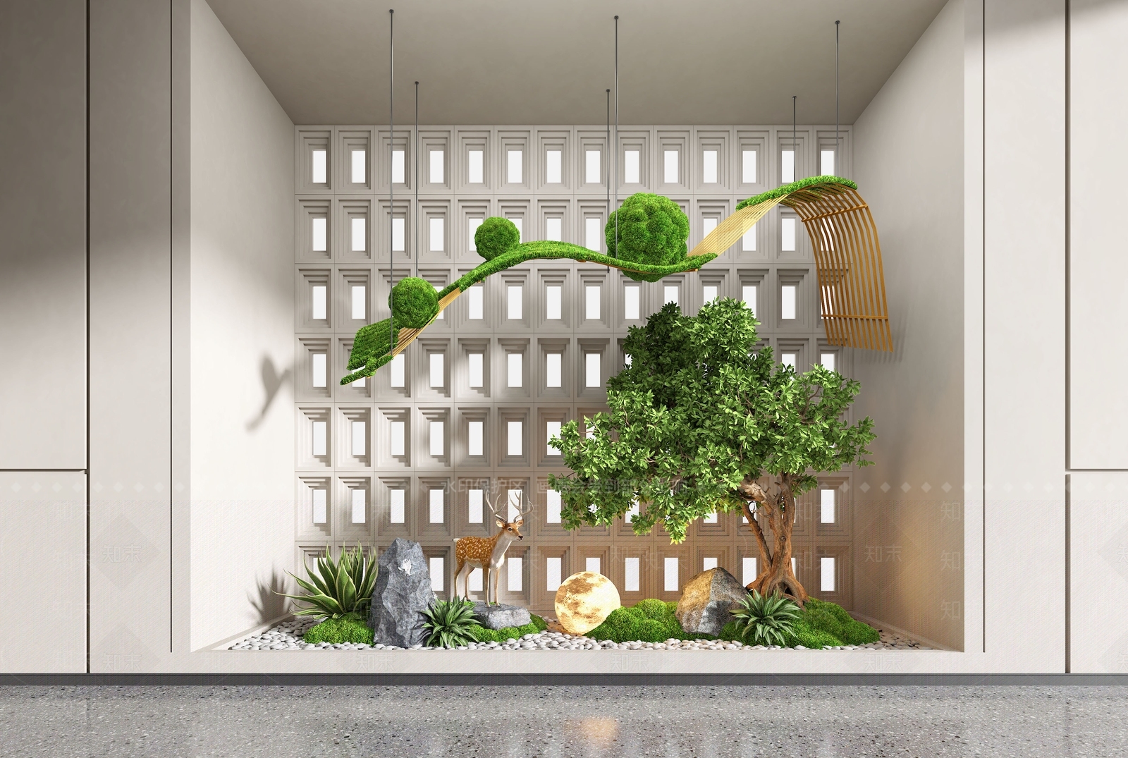 室内景观3D模型精品下载_3dmax模型_知末网
