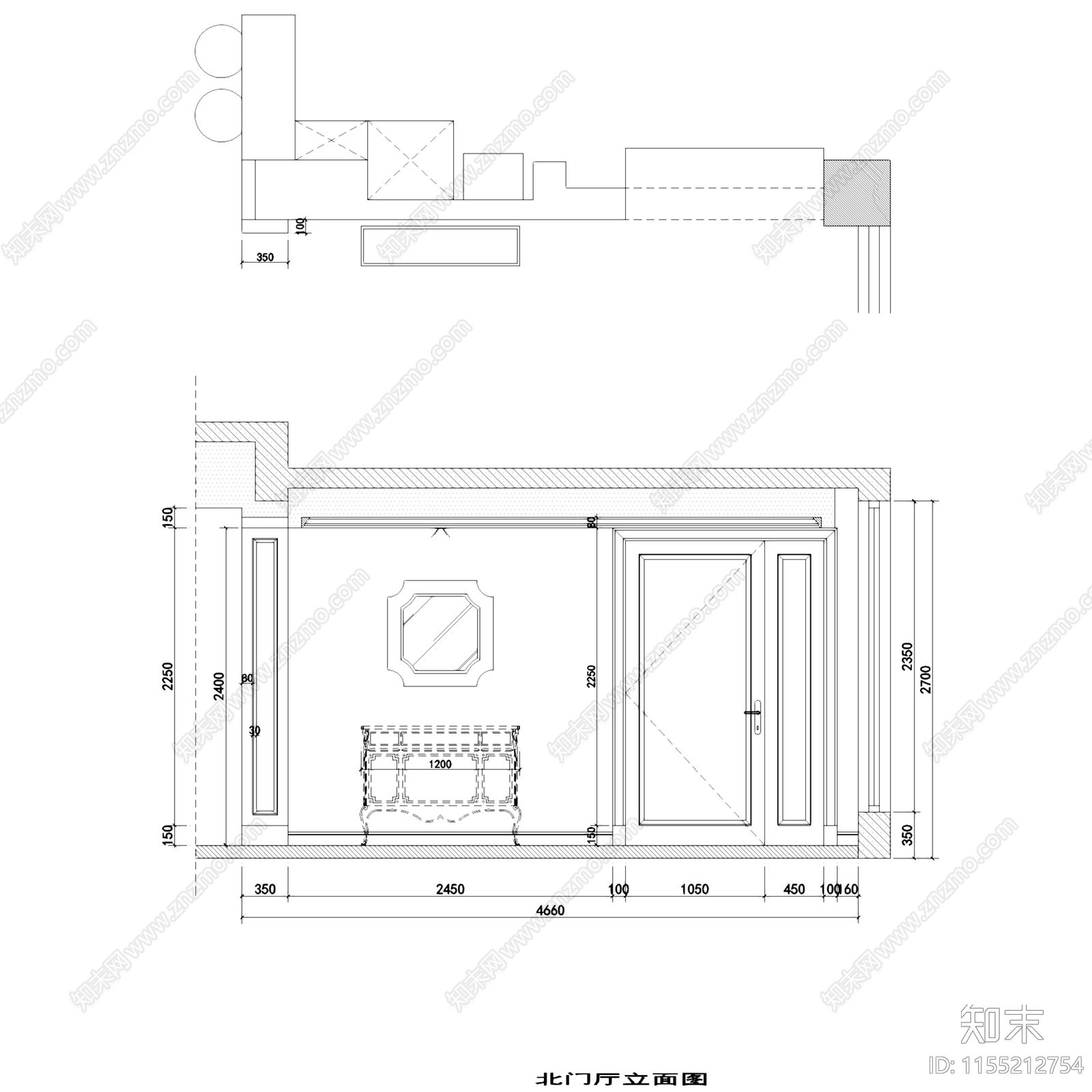 美式北欧碧桂园都市古堡二层别墅挑空室内家装cad施工图下载【ID:1155212754】