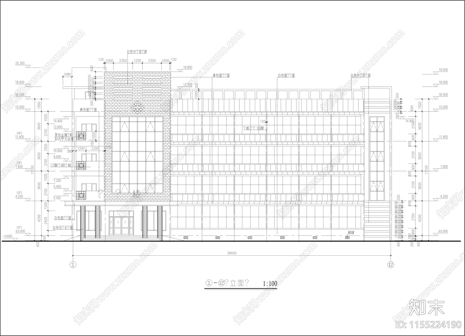 医院门诊综合楼建筑cad施工图下载【ID:1155224190】