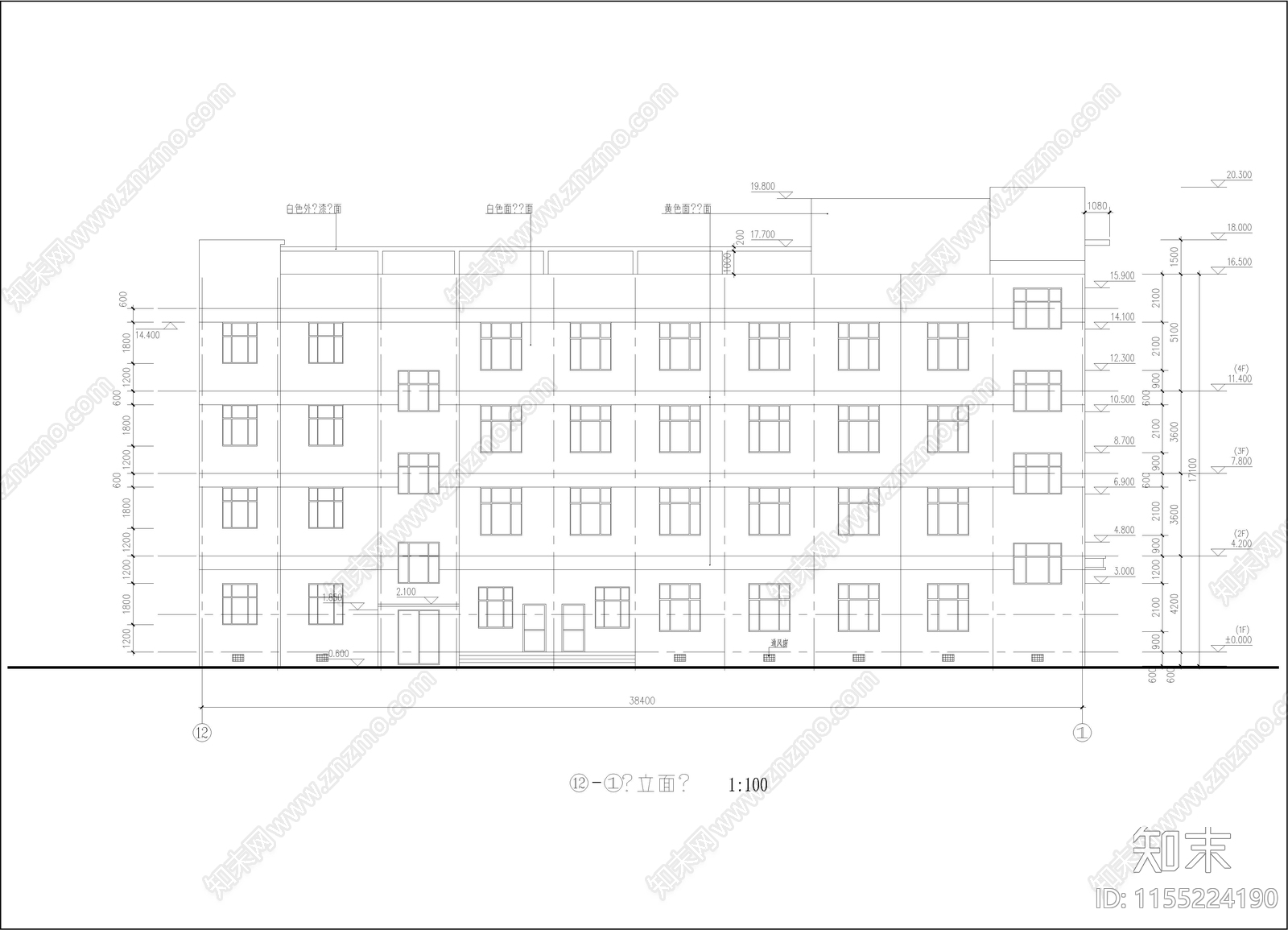 医院门诊综合楼建筑cad施工图下载【ID:1155224190】