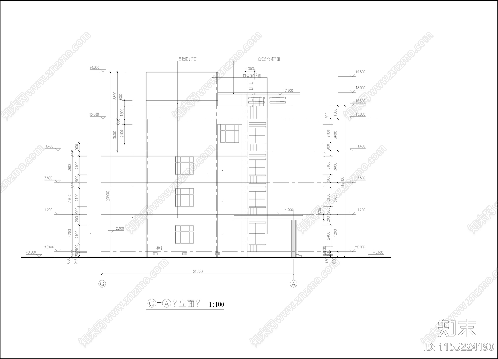 医院门诊综合楼建筑cad施工图下载【ID:1155224190】