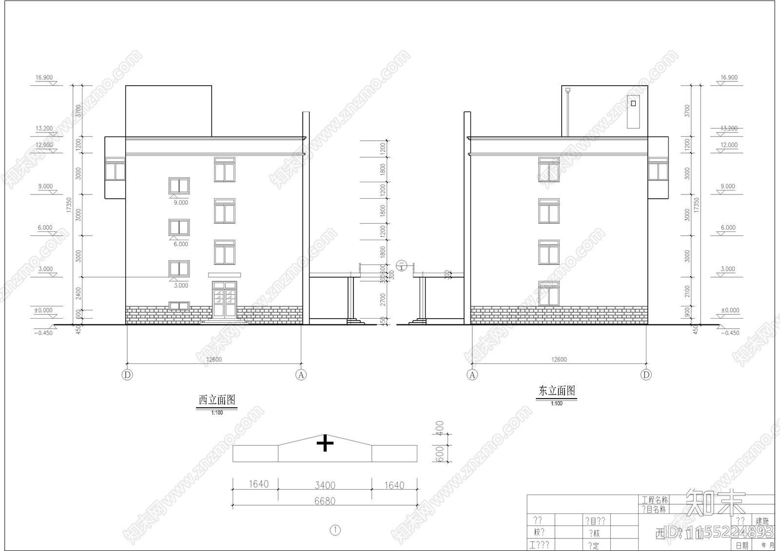 医院建筑cad施工图下载【ID:1155224893】